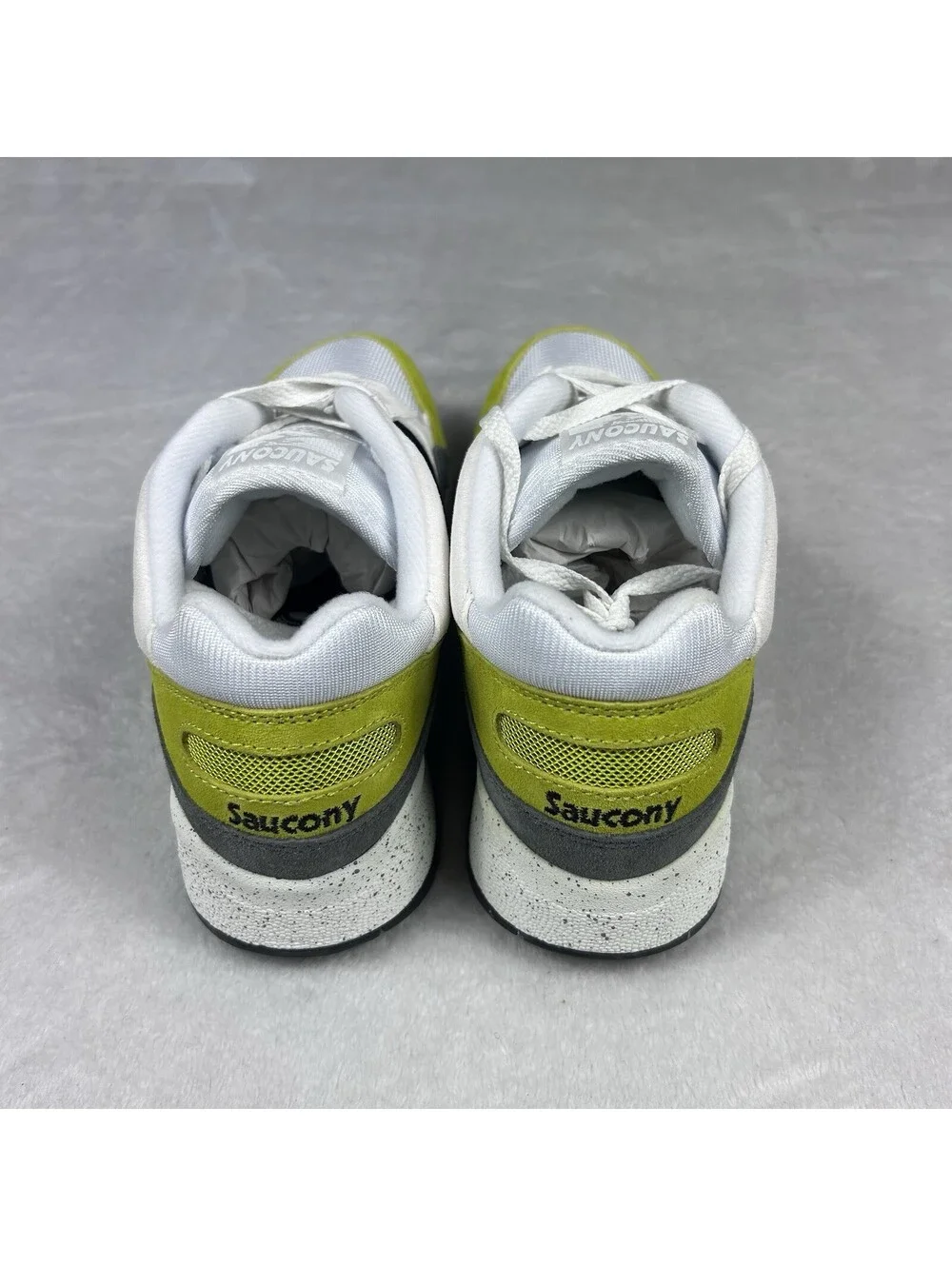Saucony Shadow 6000 Shoes Men's 8.5 Women's 10 White Gray Performance Sneakers